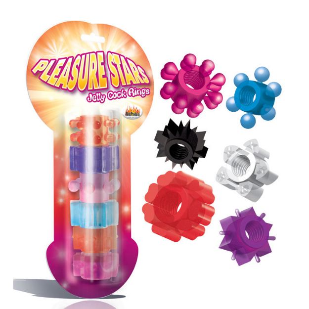 Picture of Free gift - PLEASURE STARS PENIS RINGS